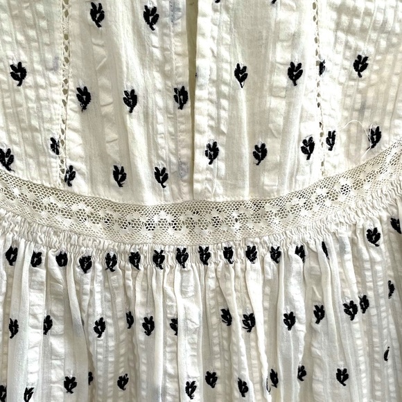 LoveShackFancy embroidered puff sleeve top - Picture 5 of 13